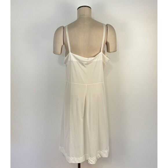 VTG ILGWU Wonder Val Ivory White Cream Dress Full Slip Lingerie SZ 44 / XL - Picture 8 of 9